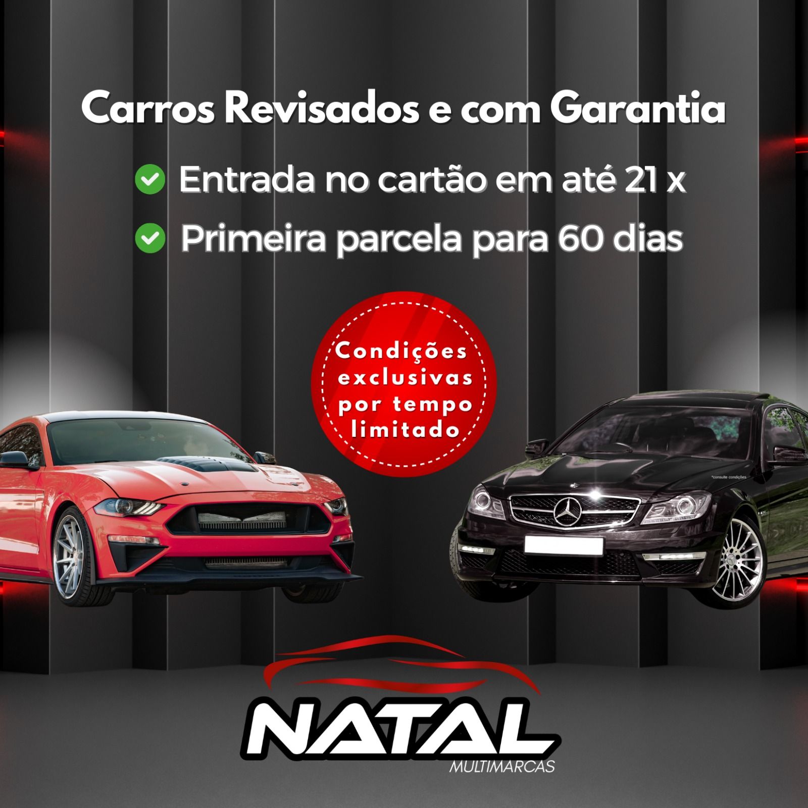 Carros revisados e com garantia